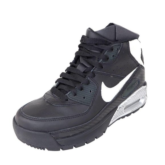 Nike Air Max 90 Boot GS Boys Shoes Casual Black - Picture 2 of 12